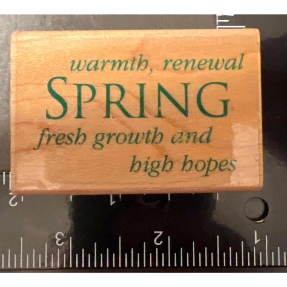 Hero Arts Wood Mounted Rubber Stamp Spring C3037